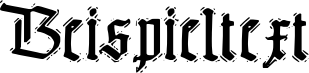 Image preview of font The End.