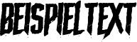 Image preview of font The Macabre