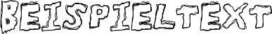Image preview of font ToughHorror