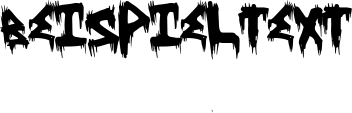 Image preview of font TreehausHorror