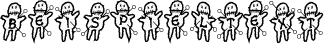 Image preview of font VoodooDolls