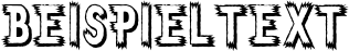 Image preview of font Weird