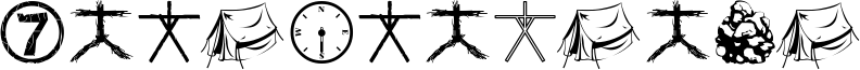 Image preview of font WitchDings